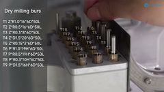 Instalación de las púas de corte en seco YRC-8PRO Tutorial paso a paso #yucera #dentalmillingmachine #shorts