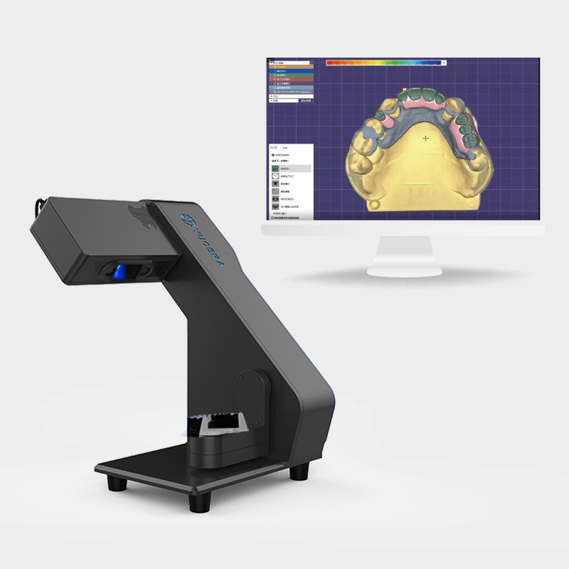Escaneador de laboratorio dental YUCERA CAD CAM 3D Escaneo automático 20s Tiempo de escaneo 2 x 3,0MP Resolución de la cámara