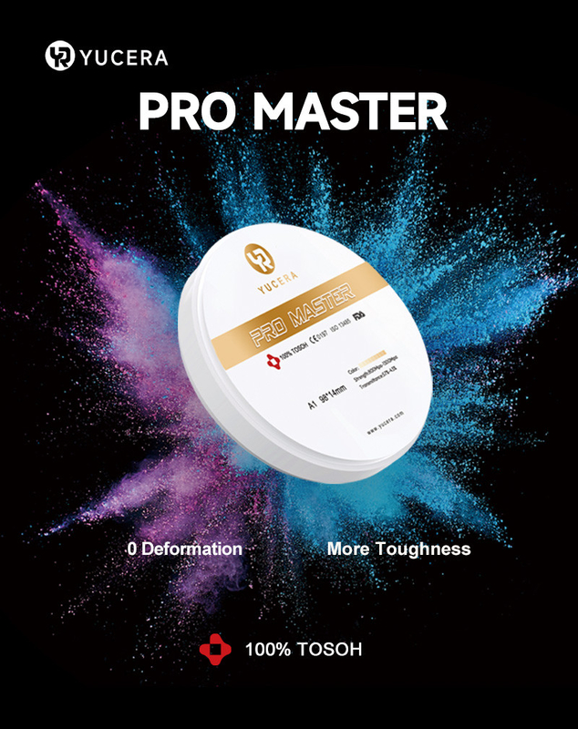 Yucera 4D Pro Master Dental Zirconia Bloque 0 Deformación Con 8 Capas Color Multicapa
