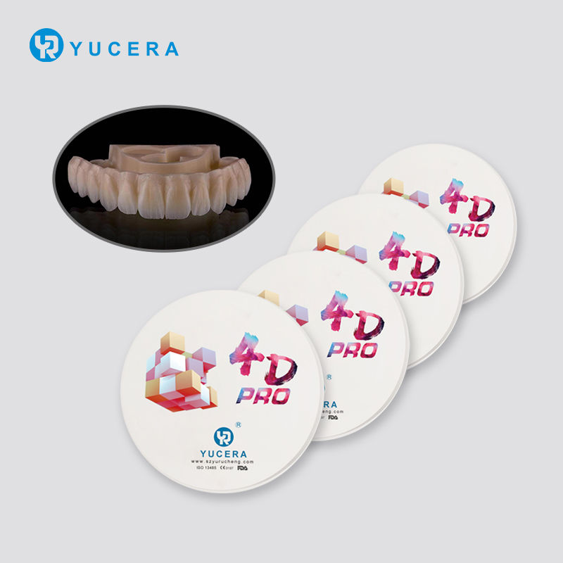 Bloques de zirconia multicapa YRC 4D PRO para fresado dental CAD CAM A2-D4 BL1-BL4
