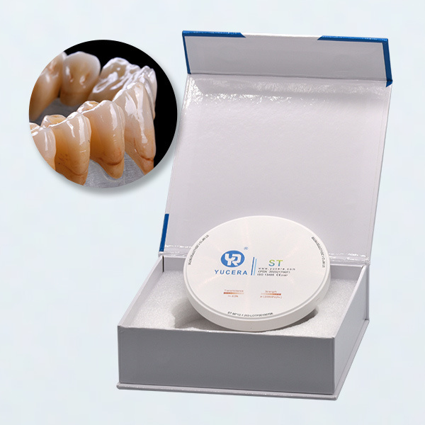 Yucera Zirconia Blocks , ST Sintering Zirconia Blocks CE Approved Dental Zirconia Crucible