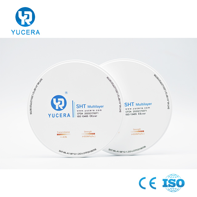 Dental Material 98mm Open System  ST Multilayer Zirconia Blank Zirconia Blocks