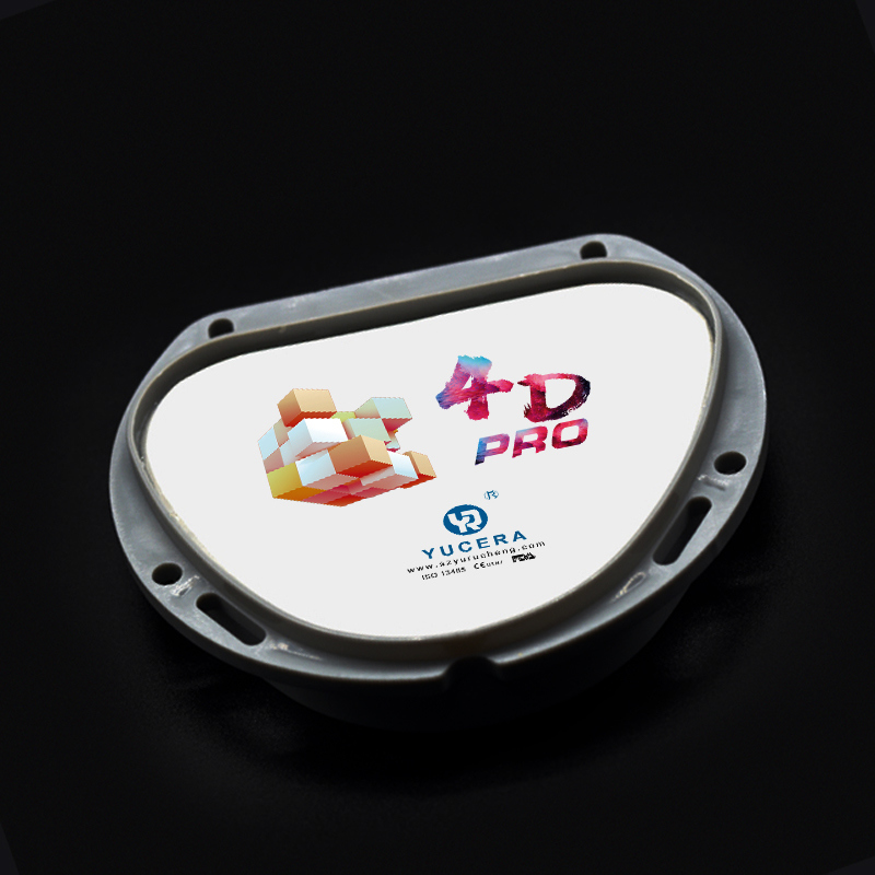 43%-57% Translucidez 700-1200 MPa Resistencia a la Flexión Bloque de Zirconia Multicapa 4D Pro YUCERA Dental de 89mm CAD/CAM
