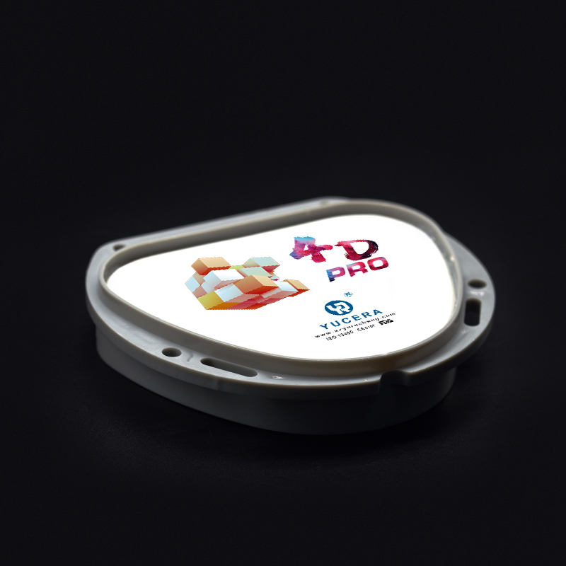 43%-57% Translucidez 700-1200 MPa Resistencia a la Flexión Bloque de Zirconia Multicapa 4D Pro YUCERA Dental de 89mm CAD/CAM