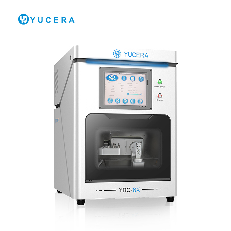 YUCERA YRC 6X  5-Axis Dental CAD CAM Milling Machine for Titanium Column Glass Ceramic Restorations