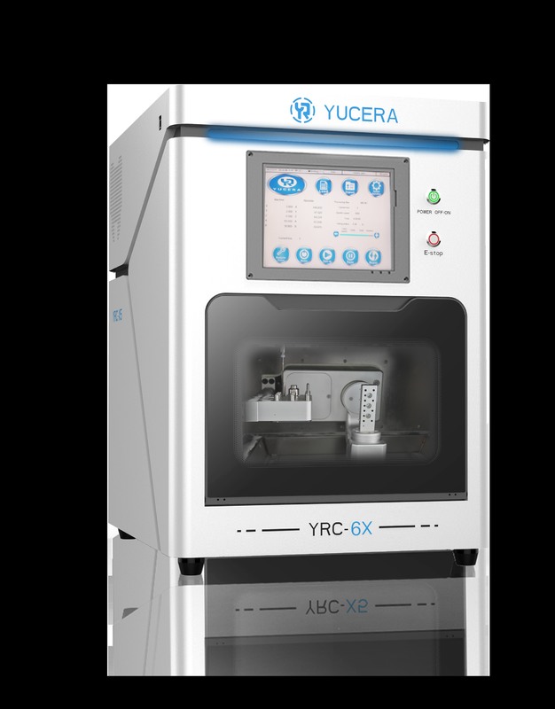 YUCERA YRC 6X  5-Axis Dental CAD CAM Milling Machine for Titanium Column Glass Ceramic Restorations