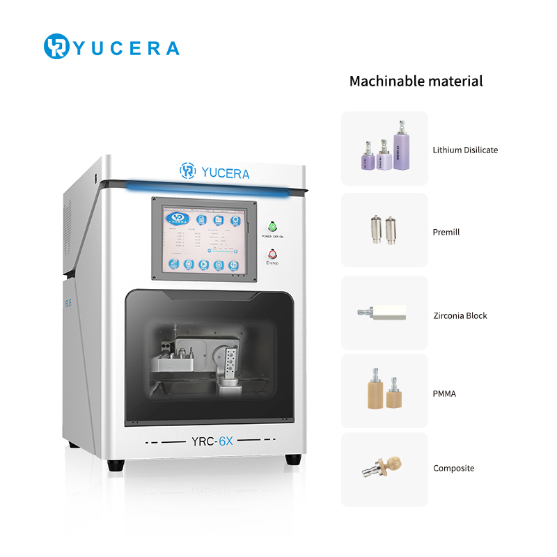 With Competitive Price  Yucera YRC-6X Dental  Cad/cam Dental Wet Milling Machine for Dental Lab and Clinic