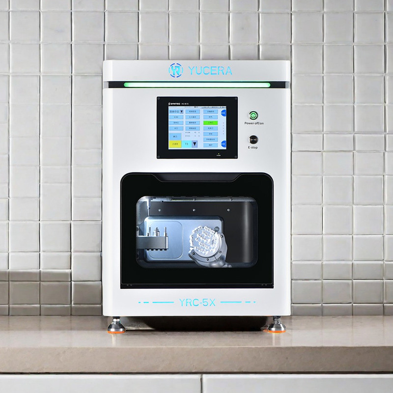 Yucera Nueva Máquina de Fresado CNC Dental de 5 Ejes Accesorios para Equipos de Terapia Oral para Zirconia Metal CAD CAM Direct