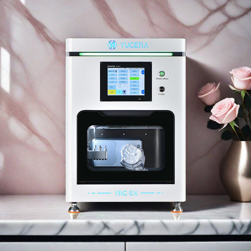 Yucera Nueva Máquina de Fresado CNC Dental de 5 Ejes Accesorios para Equipos de Terapia Oral para Zirconia Metal CAD CAM Direct