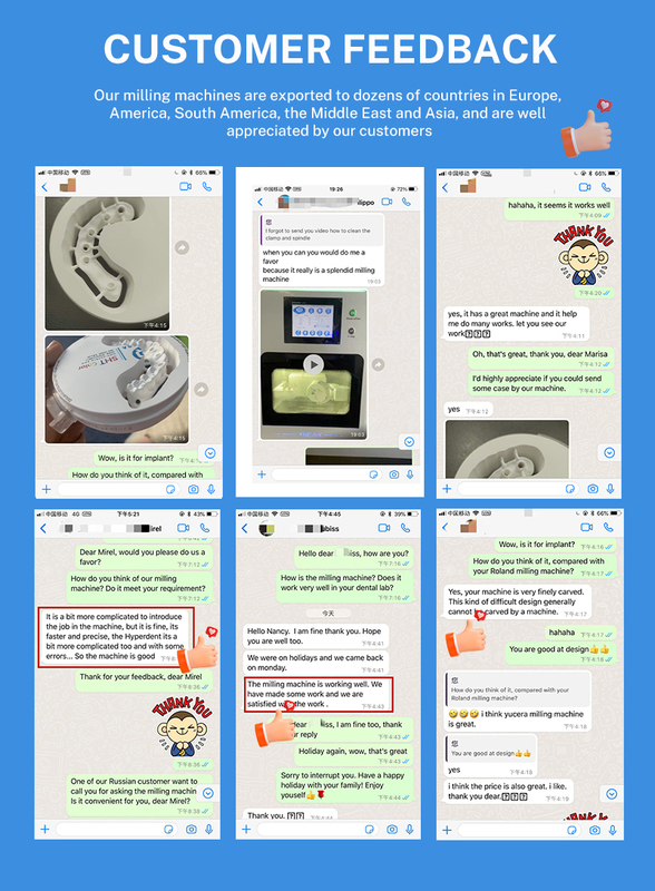 Fresadora CNC dental de sobremesa Yucera CAD CAM de 5 ejes para zirconio y metal, herramientas de laboratorio, OEM de China