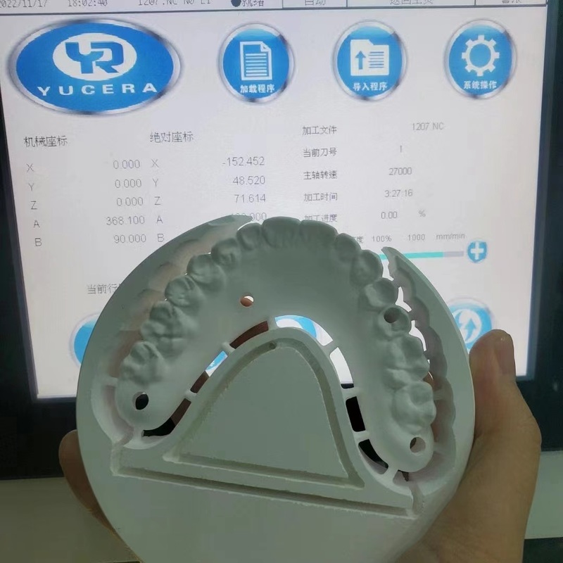 Precio más bajo de fábrica CAD CAM 5 ejes Fresadora en seco Fresado dental para Zirconia, PMMA, Cera