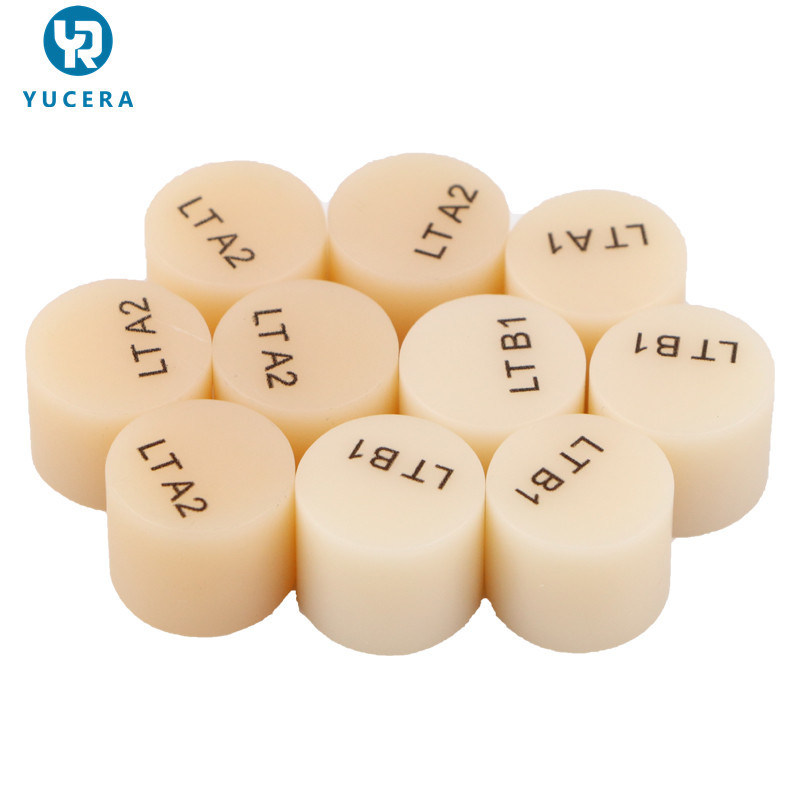 YUCERA Dental Material for Dental Lab Glass Ceramics Lithium Disilicate Press Ingots HT/LT