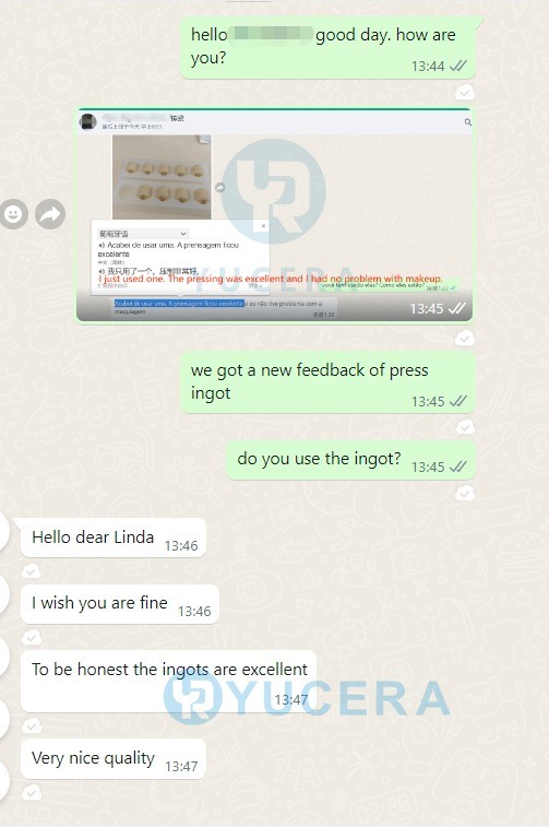 Precio de fábrica Yucera lingotes bloque de prensado lingotes bloque para restauración dental para CE ISO para laboratorio para clínica buen efecto estético