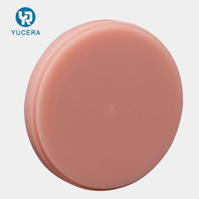 Bloques de PMMA Dental Yucera 98*22mm  CADCAM Multicapa PMMA Disco Rosa