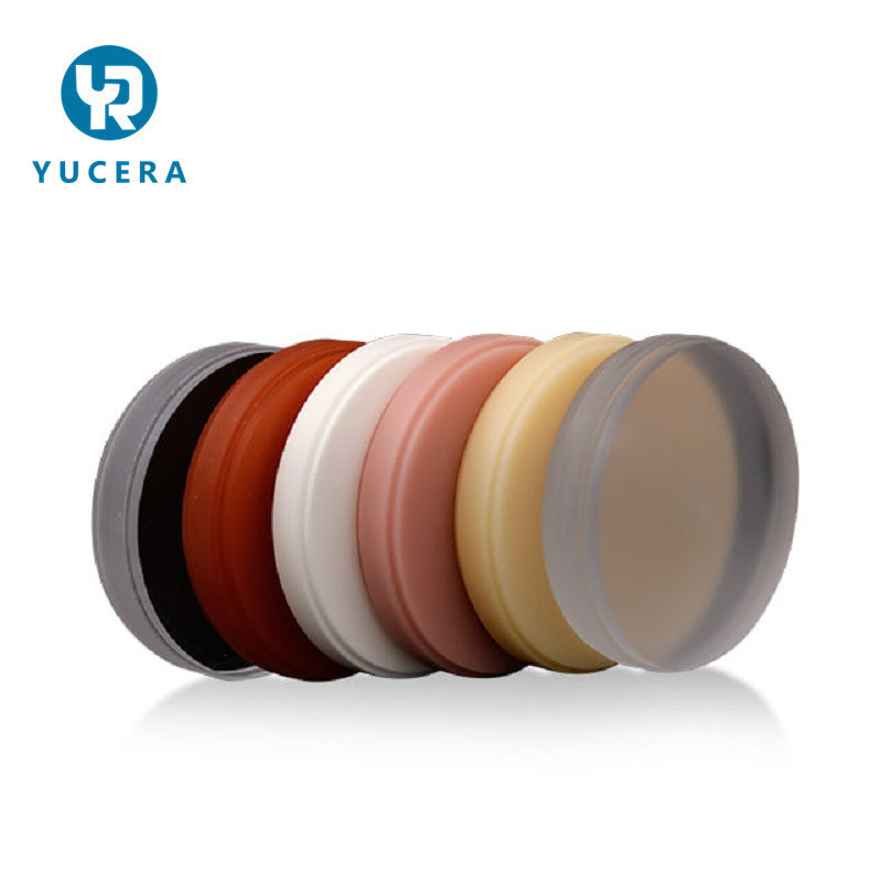 Consumibles Dentales Cad Cam Milling Pmma Puck para Laboratorio Dental Disco de Resina Acrílica Bloque de Pmma Dental Dentadura Temporal