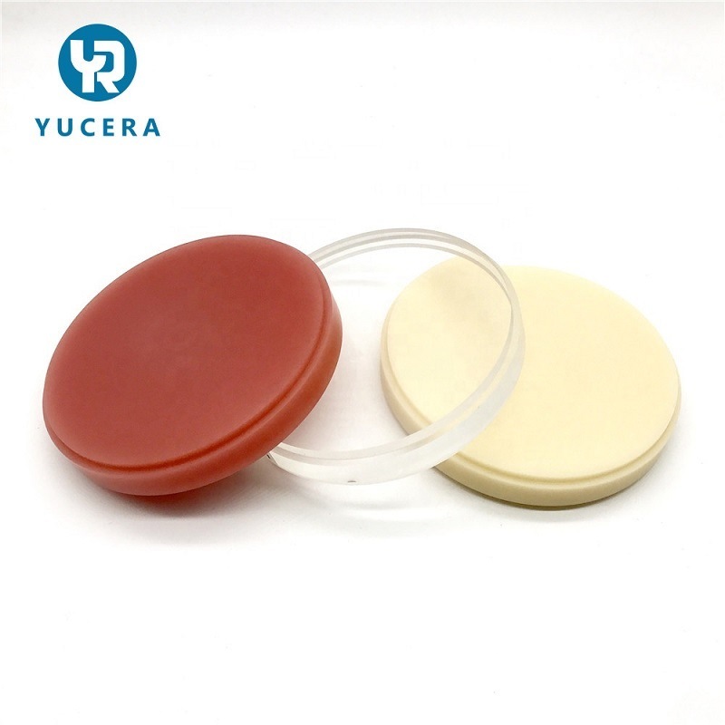 Consumibles Dentales Cad Cam Milling Pmma Puck para Laboratorio Dental Disco de Resina Acrílica Bloque de Pmma Dental Dentadura Temporal