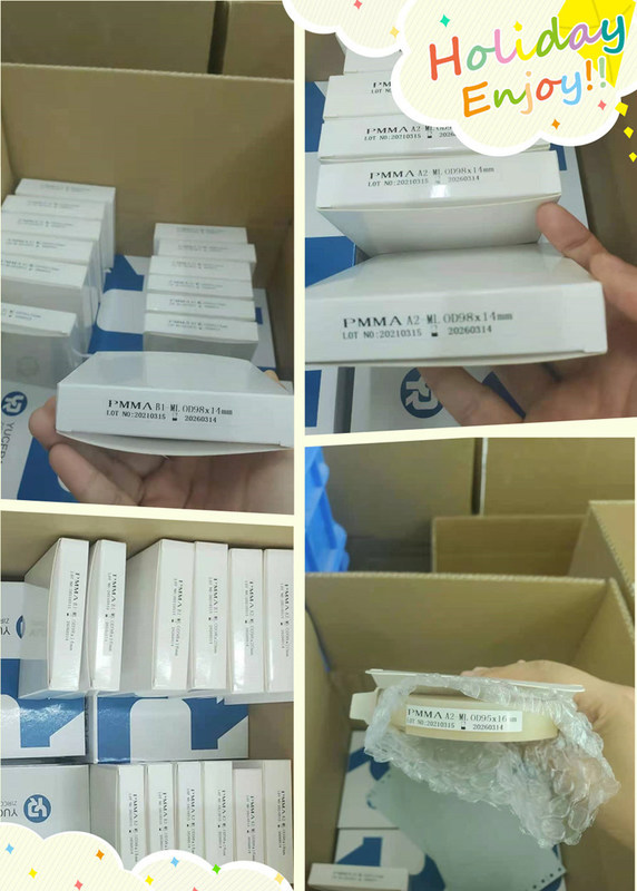 Disco de PMMA Monocapa Premium Dental Yucera Aplicaciones Dentales Proporcionando Claro