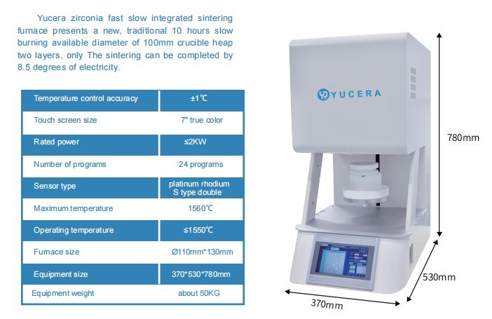 Yucera F10+ Dental Laboratory Oven - Streamlining Dental Lab Processes for Optimal Results