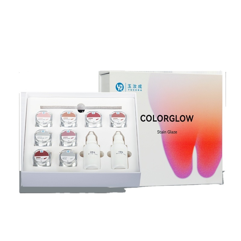 Yucera Dental Ceramic Staining and Glazing Kit Dental Lab Stain and Glazing Material New Generation Dying Solution