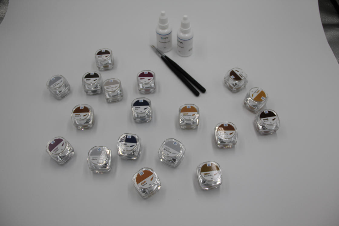 Kit de tinción y glaseado de cerámica dental Yucera, material de tinción y glaseado para laboratorio dental, solución de tinción de nueva generación