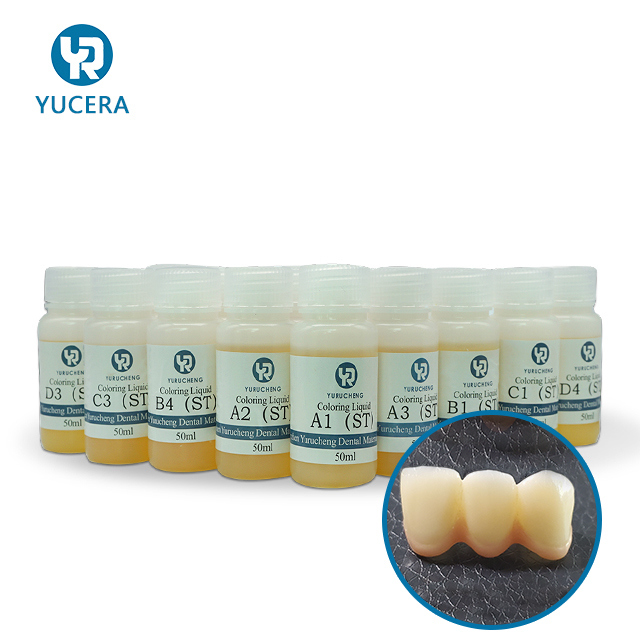 Soluciones Únicas para Sonrisas Yucera Kit de tinción de cerámica de zirconia de 18 colores Brillo natural para creaciones de laboratorio dental