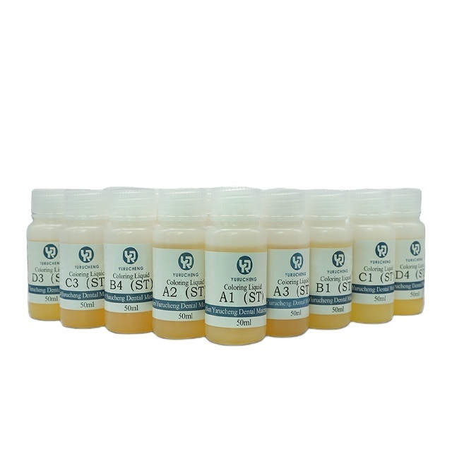 Yucera Dental Lab 18-Color Smile Solutions Cerámica de Zirconio para el Teñido con Brillo Natural para Creaciones de Laboratorio Dental