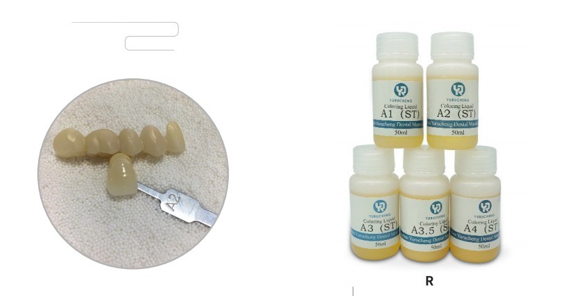 Yucera Dental Lab 18-Color Smile Solutions Cerámica de Zirconio para el Teñido con Brillo Natural para Creaciones de Laboratorio Dental