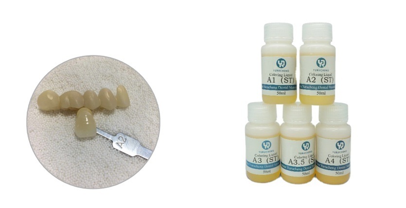 Yucera Dental Lab 18-Color Smile Solutions Cerámica de Zirconio para el Teñido con Brillo Natural para Creaciones de Laboratorio Dental