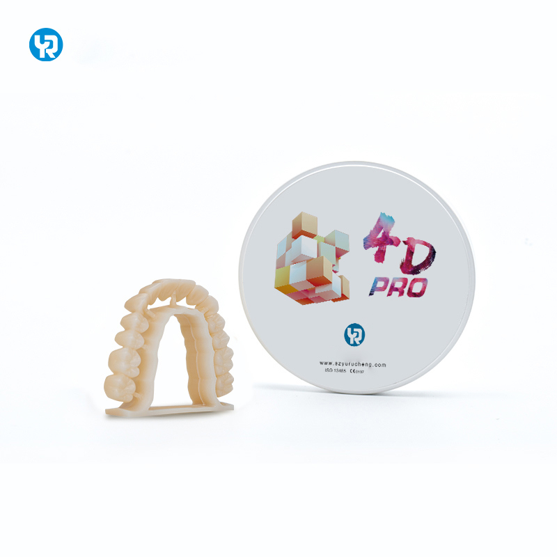Bloques de zirconia YR 98mm Shade 4D Pro para prótesis dentales artificiales, fresado y sinterización dental