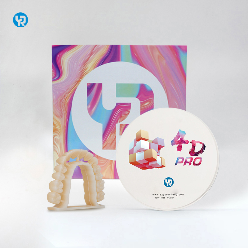 Bloques de zirconia YR 98mm Shade 4D Pro para prótesis dentales artificiales, fresado y sinterización dental