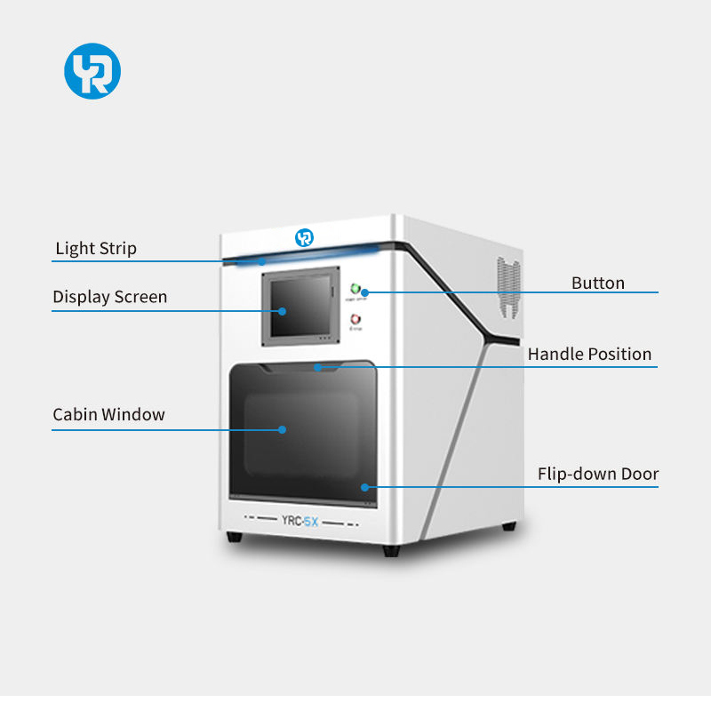 Máquinas de fresado y grabado de zirconia dental de alta eficiencia YR 5 ejes CNC CAD CAM para coronas, puentes y equipos de laboratorio
