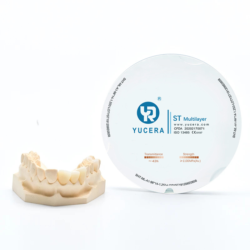 Bloques de Zirconia Multicapa Yucera ST - Solución de Alto Rendimiento para Aplicaciones Dentales CAD/CAM