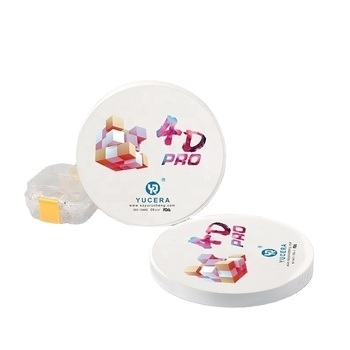 Bloque de zirconia dental YUCERA 4D Pro (1200MPa/43-57% Trans.) | Tecnología biomimética de 6 capas