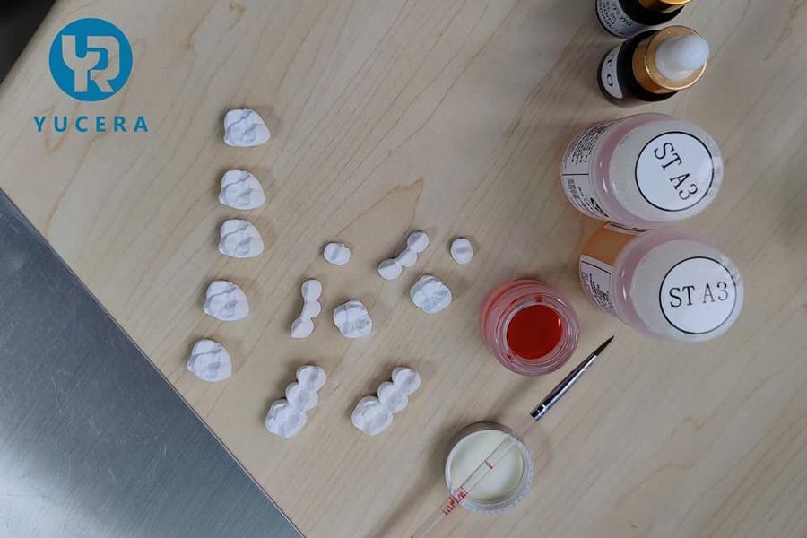 Discos de zirconia dental ST color Yucera perfectamente combinados con nuestros bloques de alta calidad