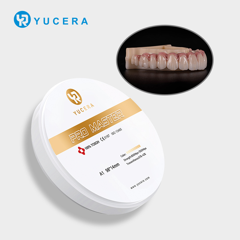 Bloques de zirconia dental Yucera Pro Master Multicapa A1/A2/A3 Color para laboratorio de cerámica
