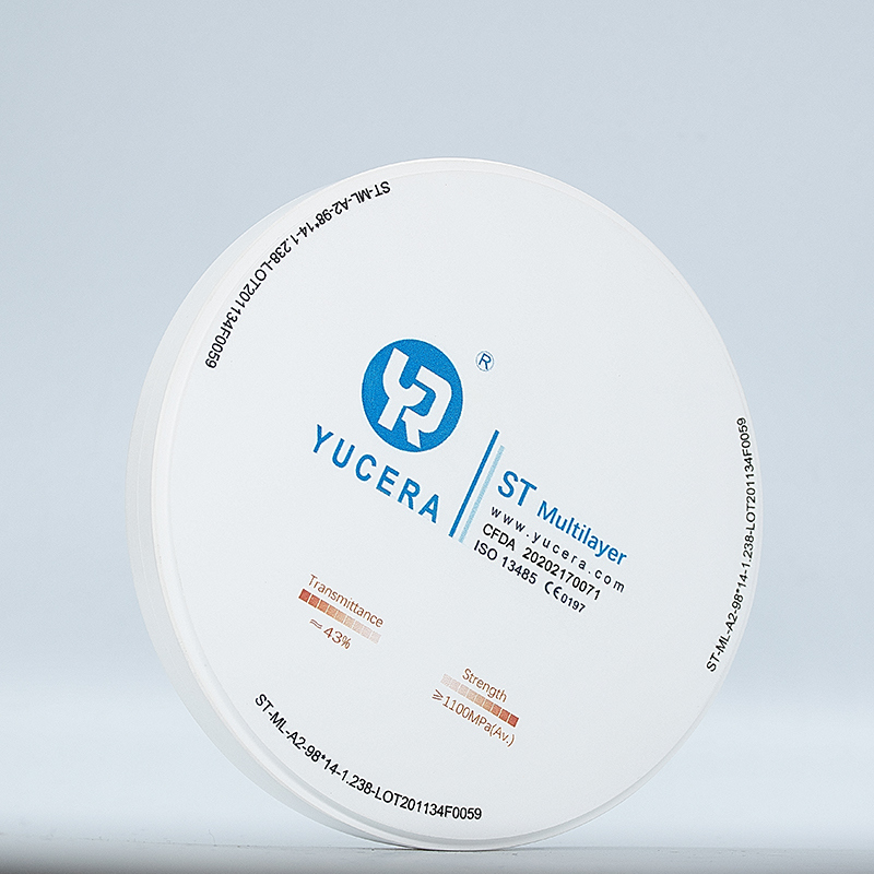 Bloques de Zirconia Dental Yucera ST - Elección Premium para Restauración Dental y Uso en Laboratorio