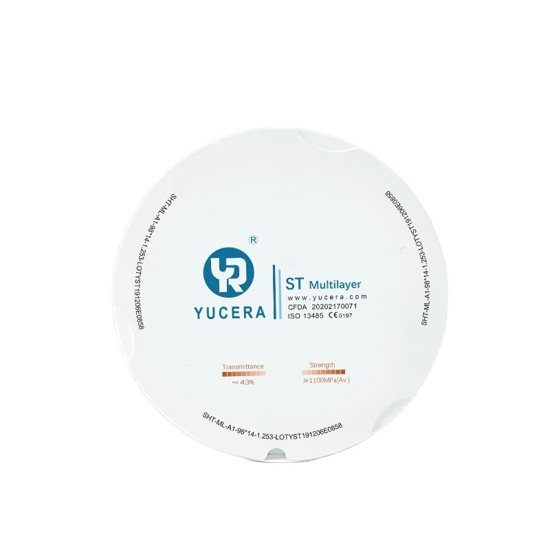 Bloques de Zirconia Dental Yucera ST - Elección Premium para Restauración Dental y Uso en Laboratorio